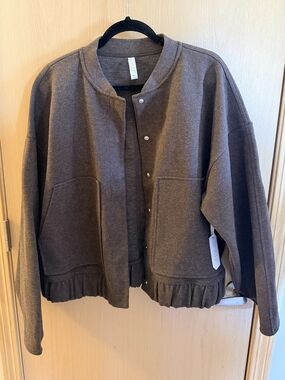 Stylus Brown Bomber Jacket